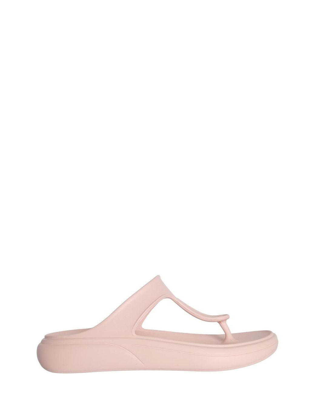 Stuart Weitzman Pink Stuflex Tstrap Slide Sandals