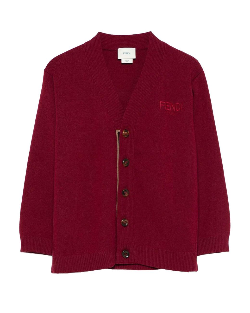 Fendi Red Junior Cardigan