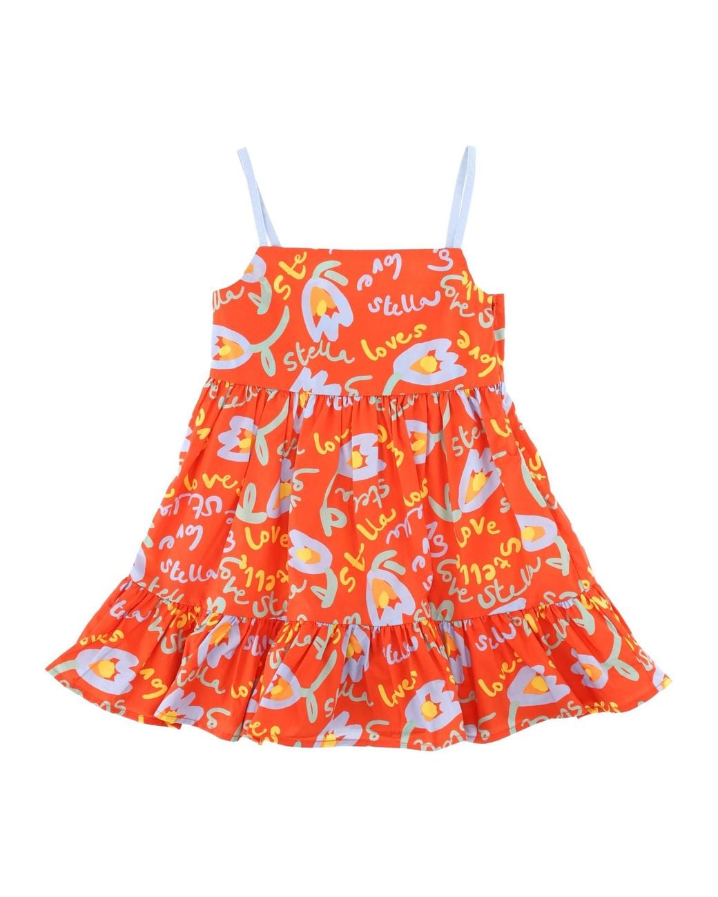 Stella McCartney Red Abito Con Spalline Sottili