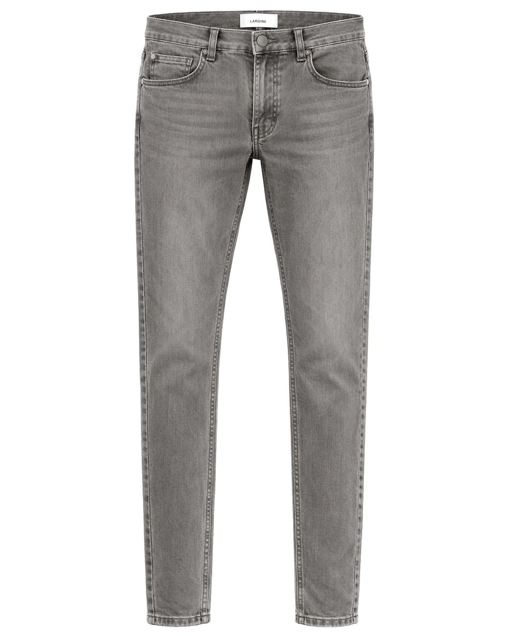 Lardini Gray Cotton Denim Jeans for men