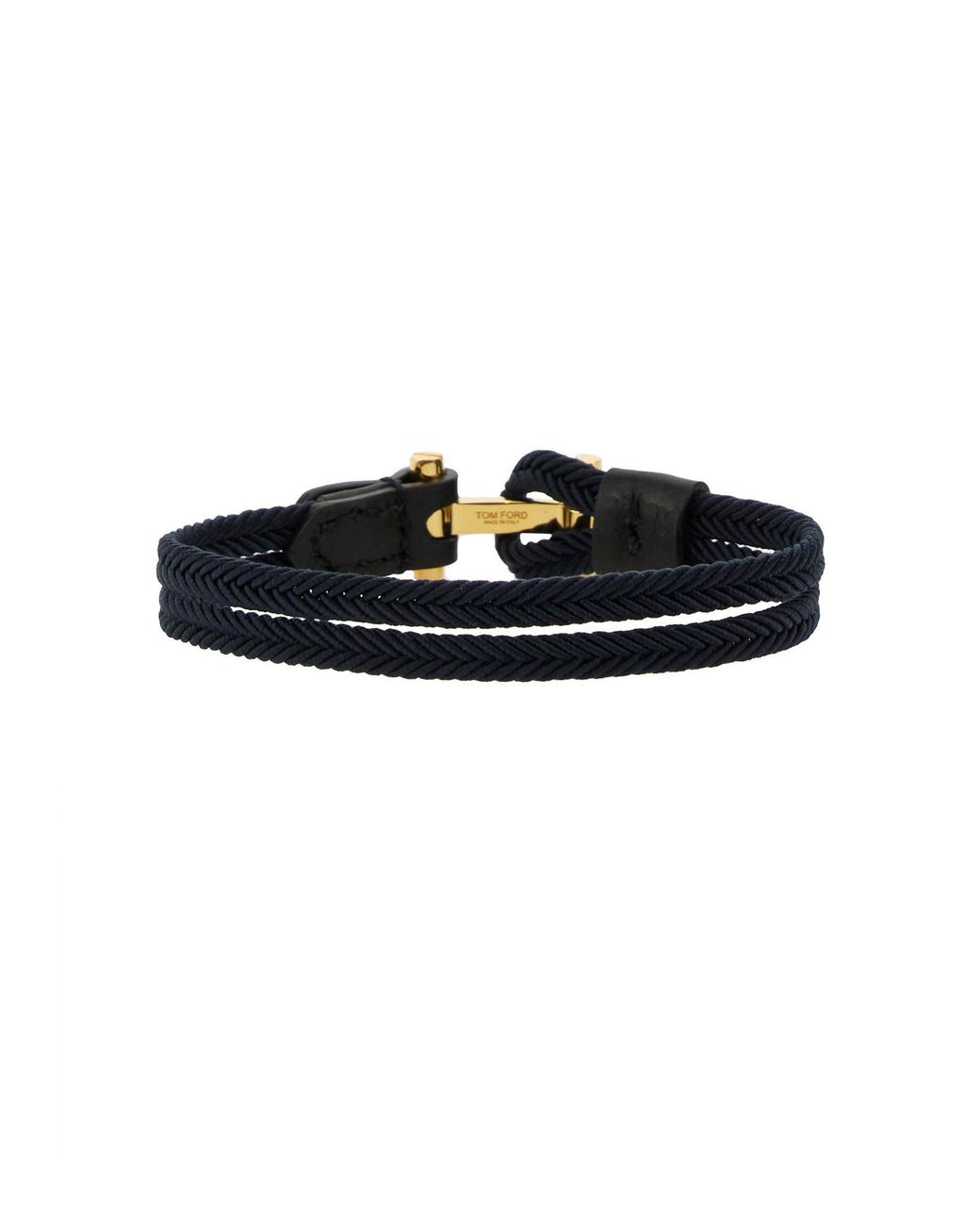 Bracciale Con Logo di Tom Ford in White da Uomo