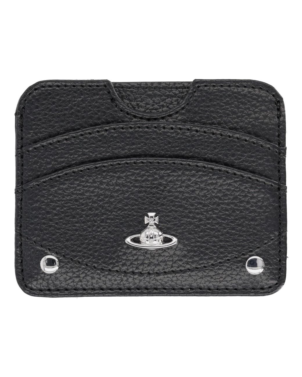 Vivienne Westwood Black Card Holder "Half Moon"