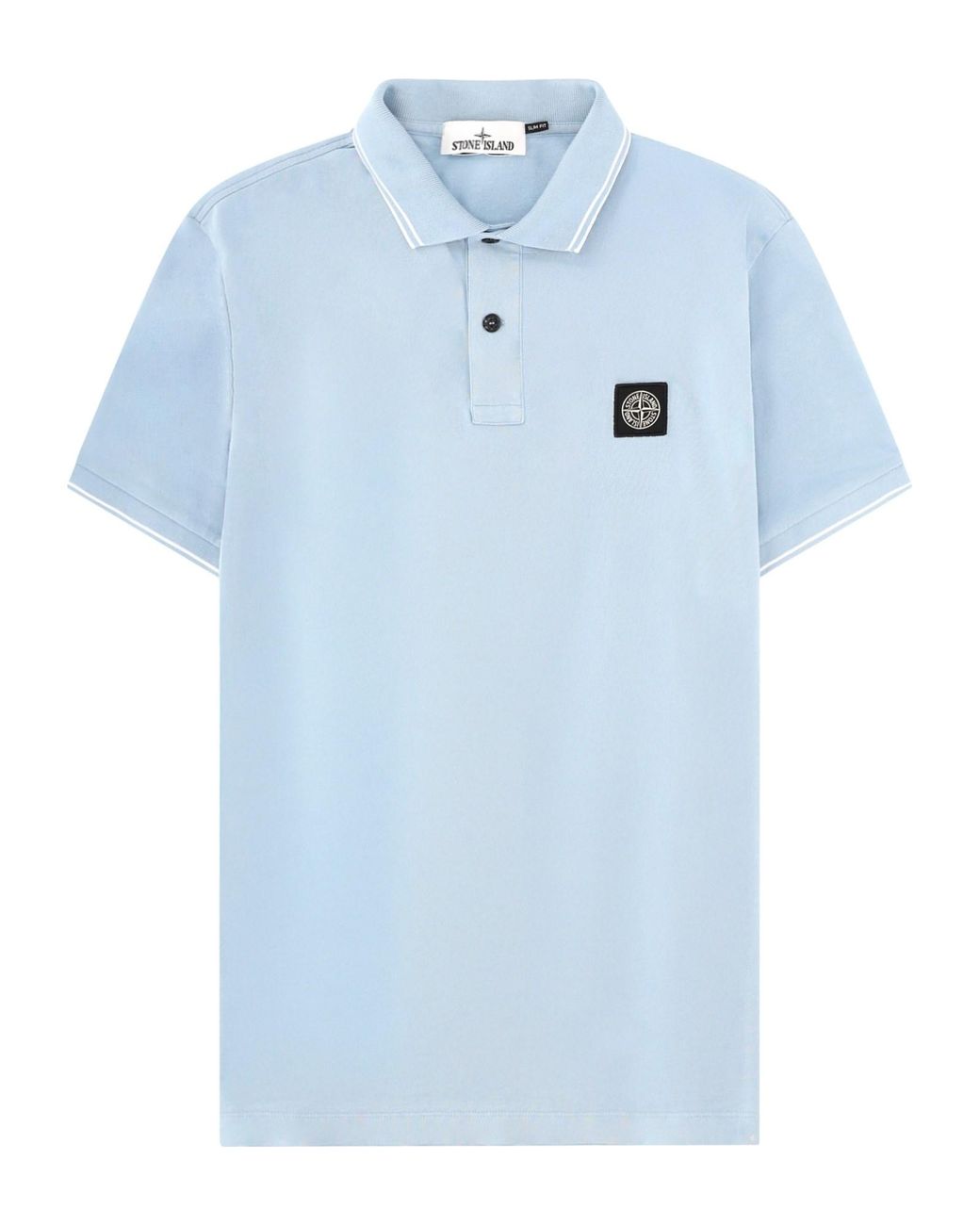 Stone Island Blue Logo Polo for men