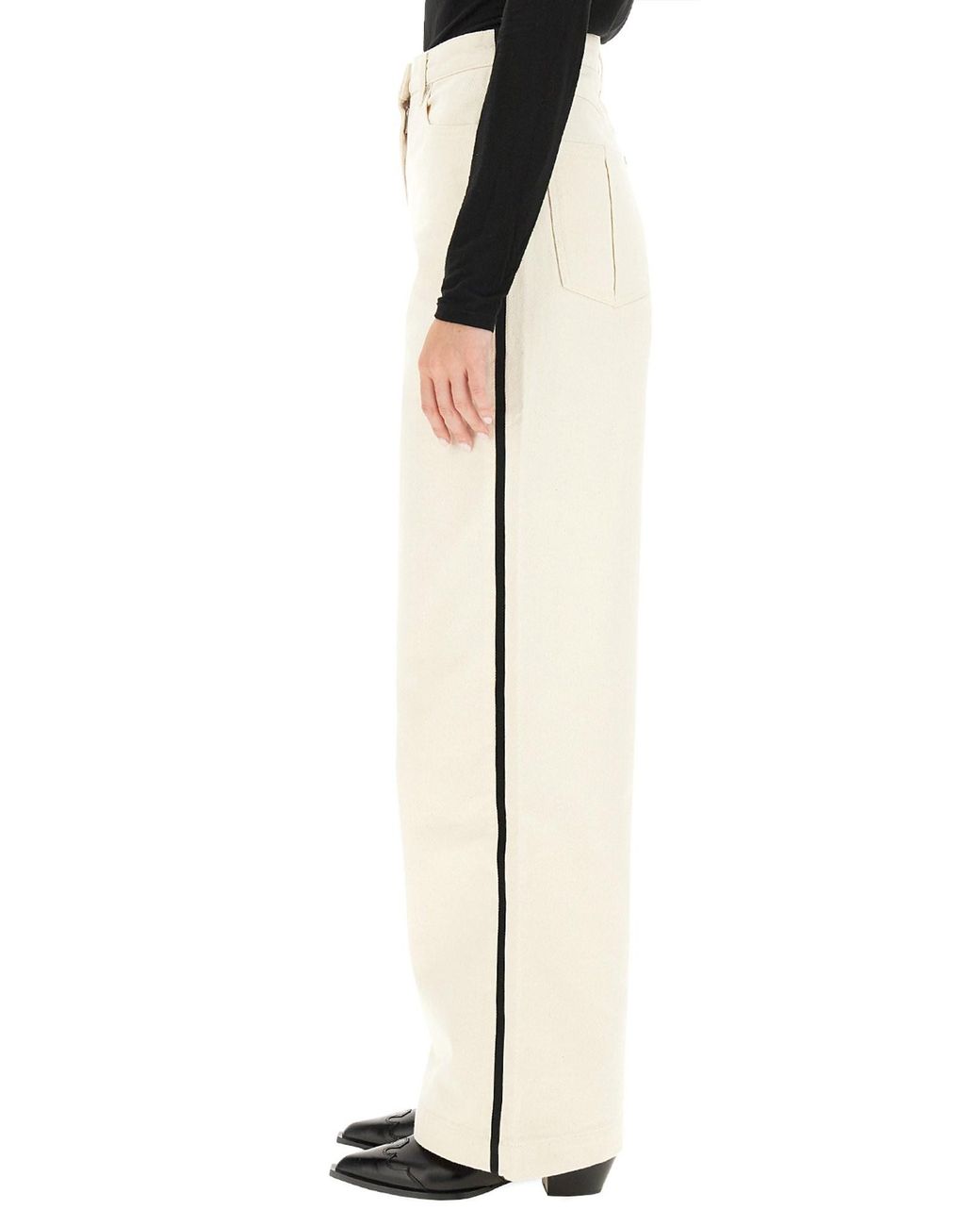 Wide Jeans.-Donna di Peter Do in White