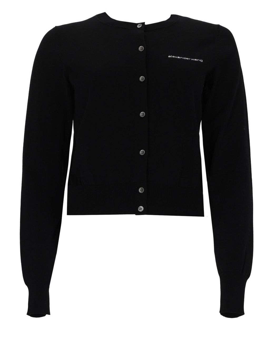 Alexander Wang Black Cardigan Con Logo