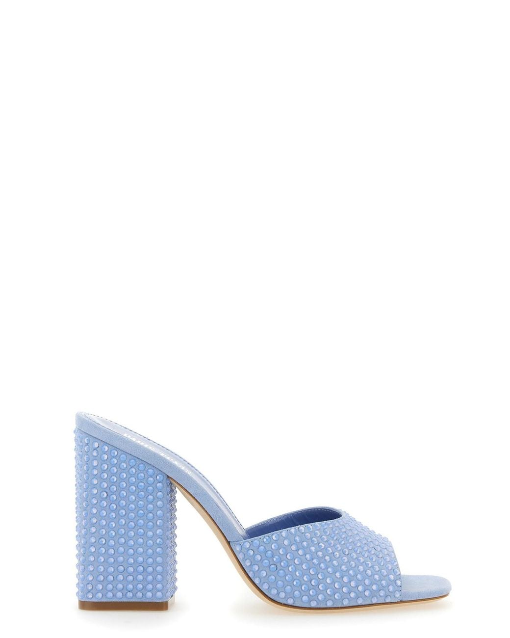 Paris Texas Blue Mules Holly Anja Suede Mules