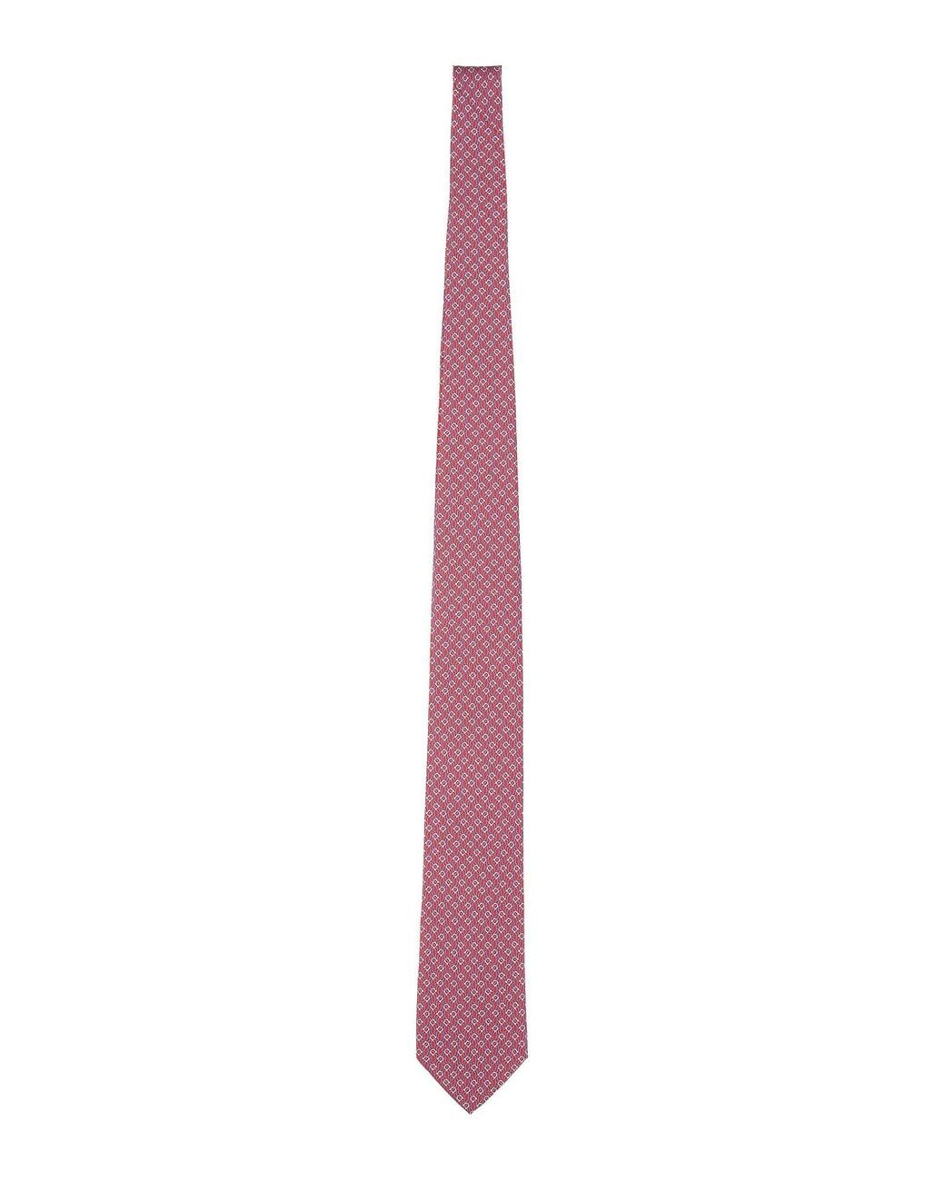 Ferragamo Pink Coated Canvas Clutch for men