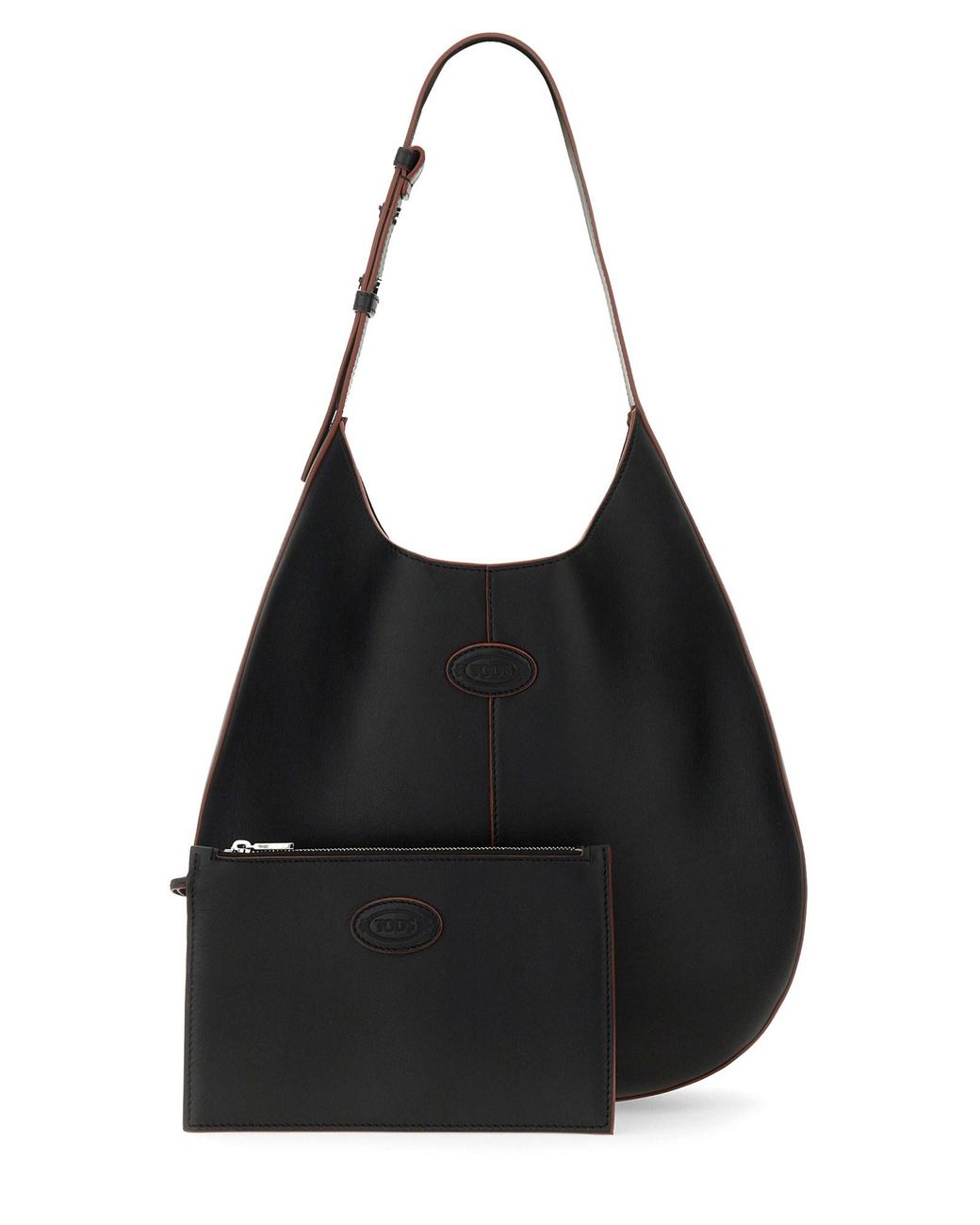 Di Bag Hobo In Pelle Piccola di Tod's in Black