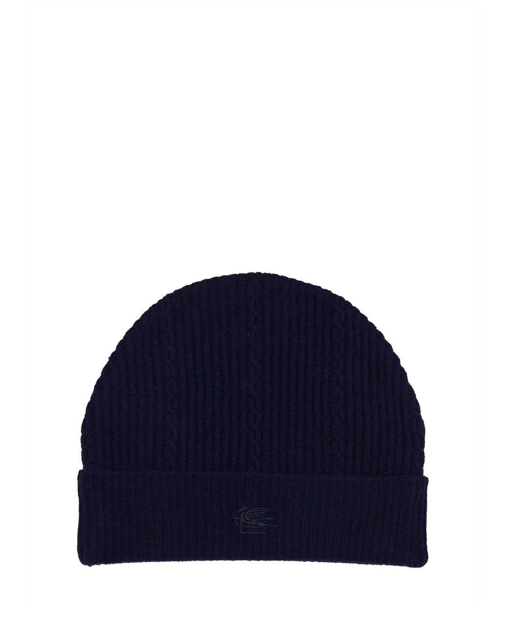 Cappello Beanie Con Logo di Etro in Blue