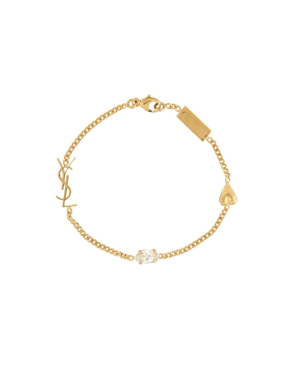Saint Laurent Metallic Bracciale "Cassandre"