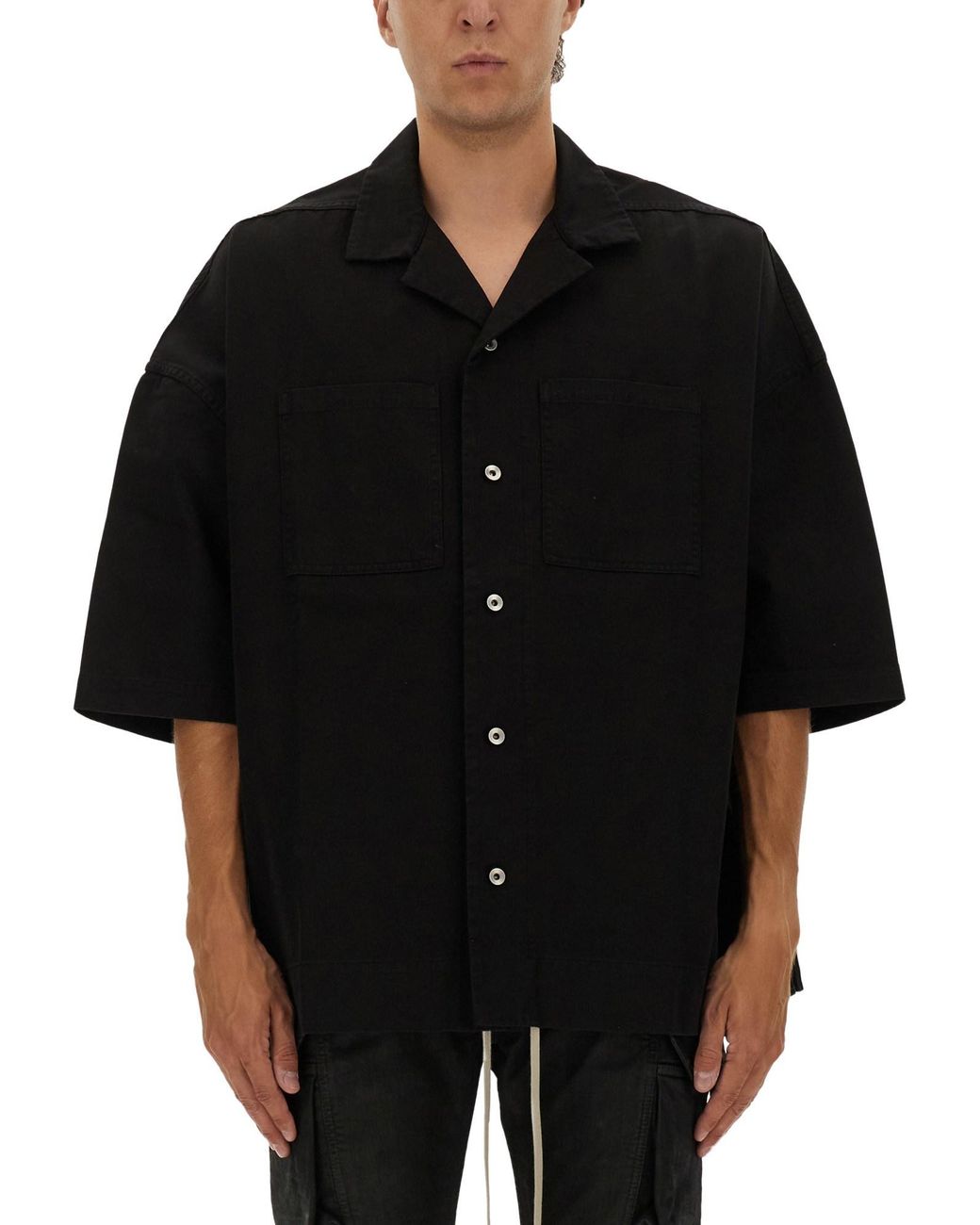 Rick Owens Black Magnum Tommy" Shirt for men