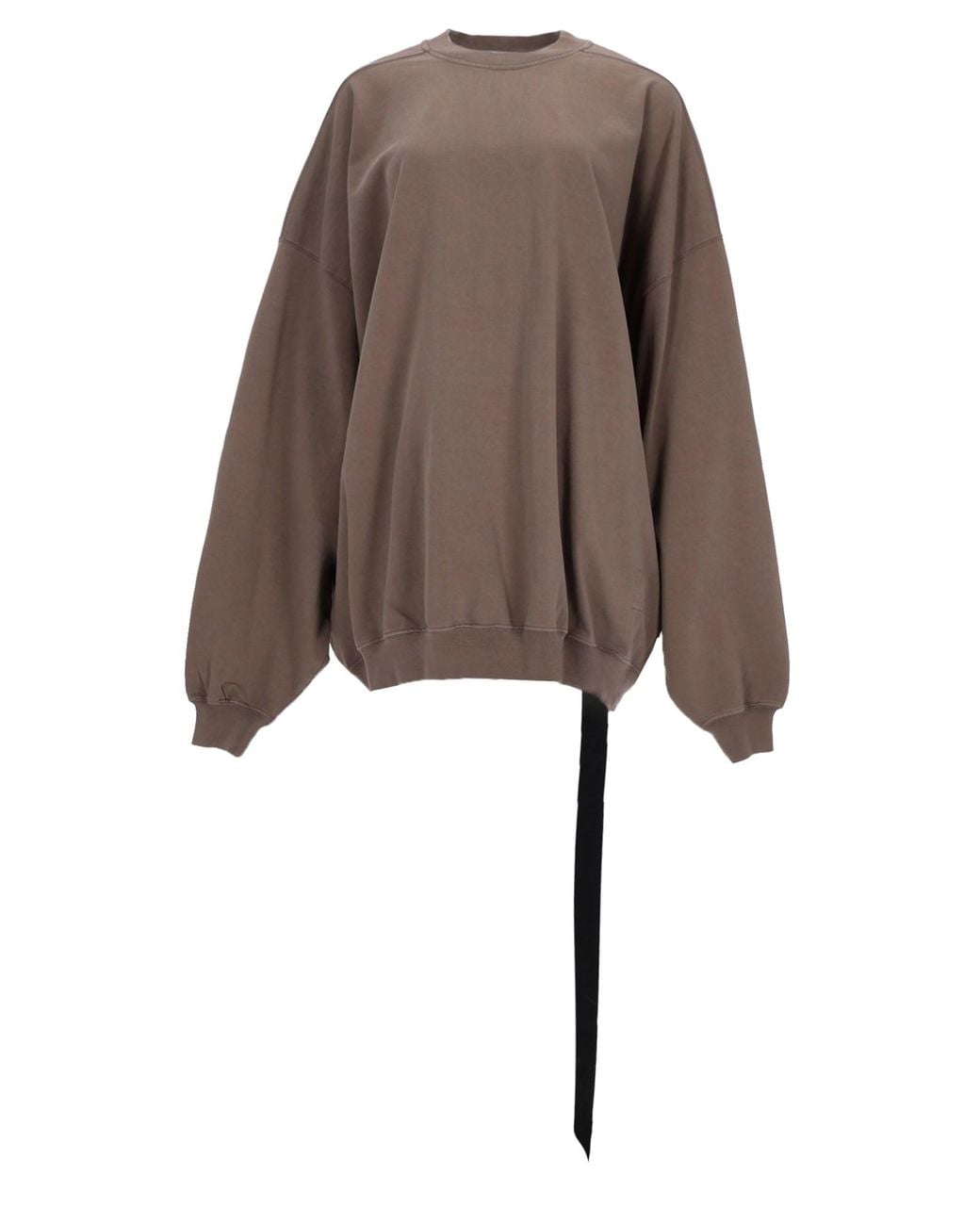 Rick Owens Brown Felpa Girocollo "Tower Hun"