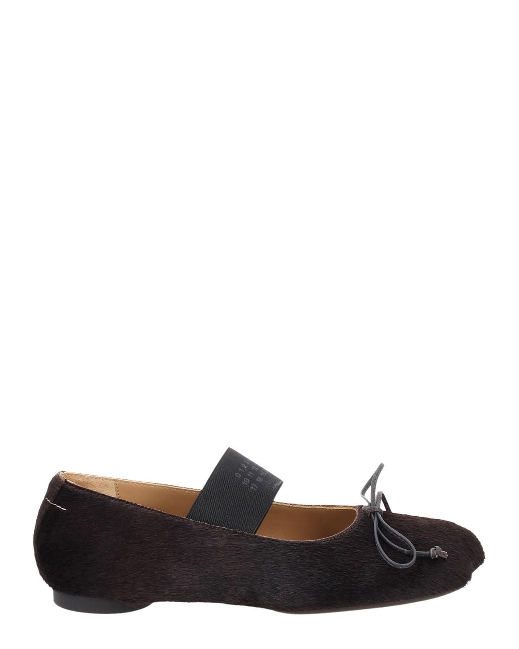MM6 by Maison Margiela Black Ballerina Anatomic Elasticizzata