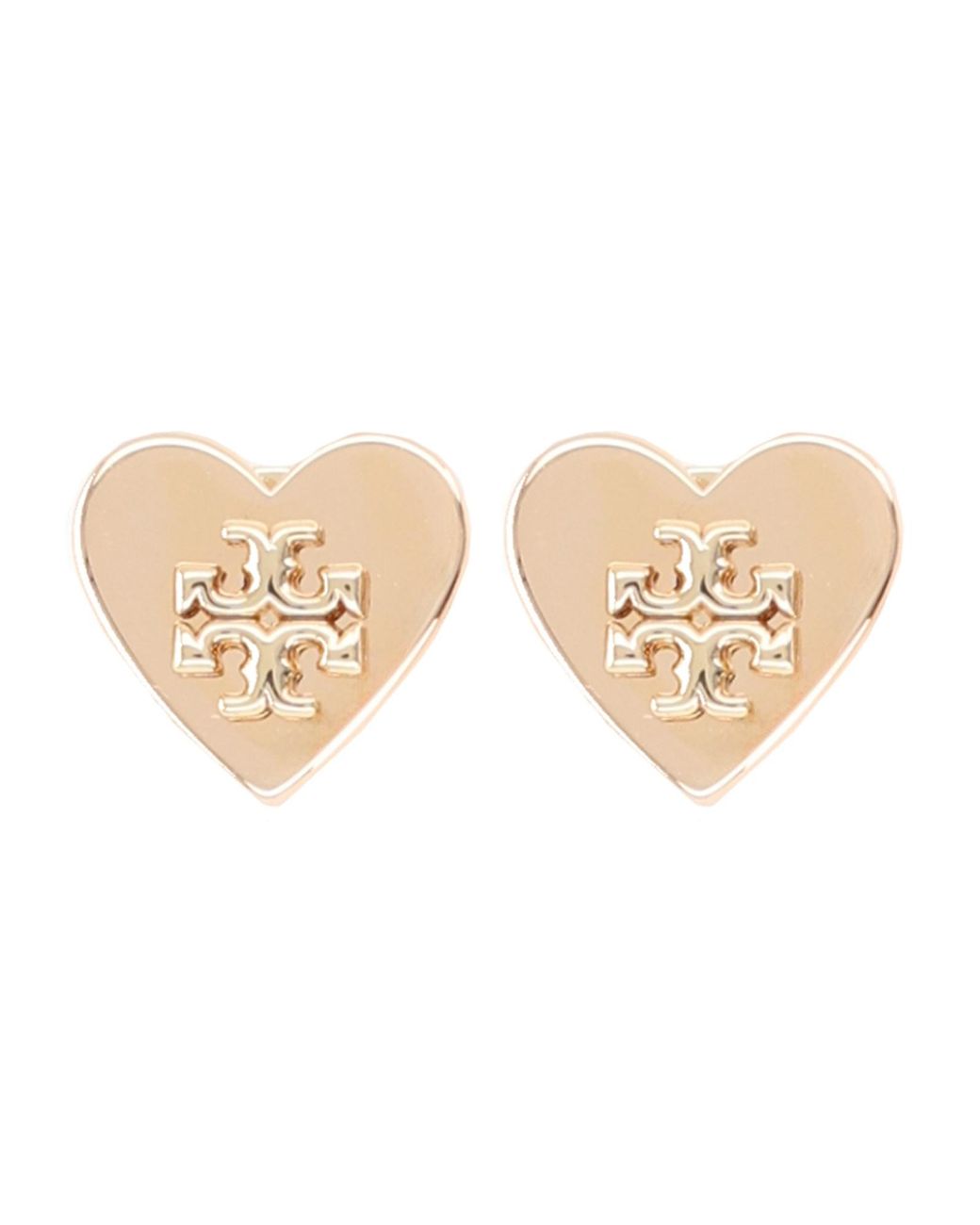 Tory Burch Natural "Kira Heart" Earrings