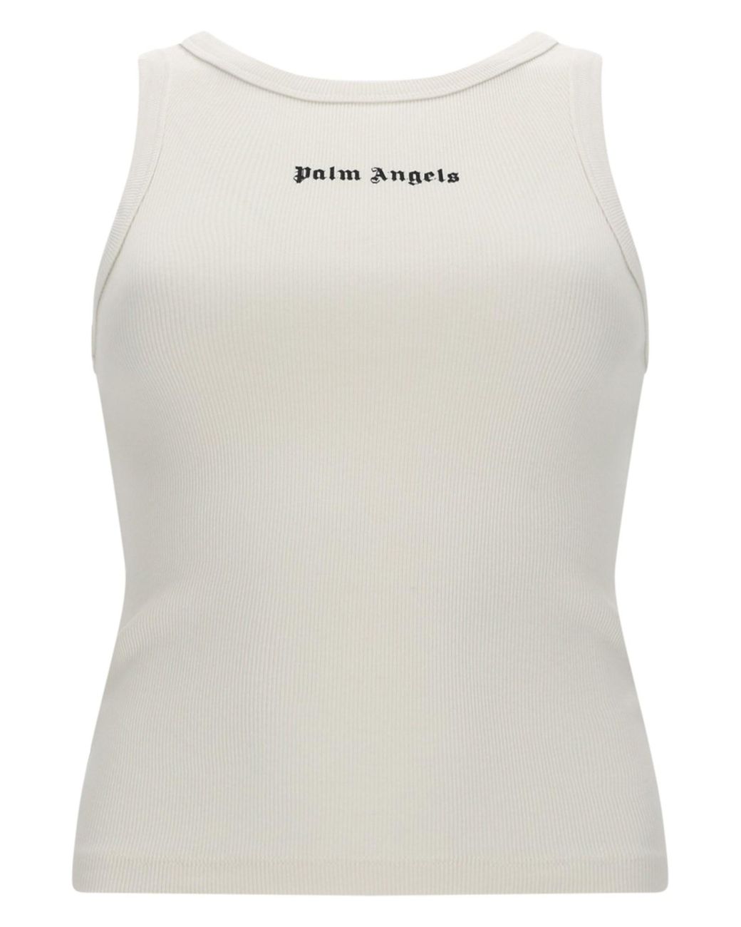 Palm Angels White Top Con Logo