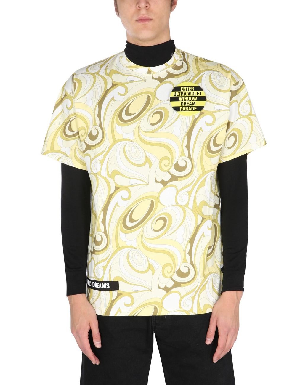 Raf Simons Natural Relaxed Fit Crew Neck T-Shirt for men