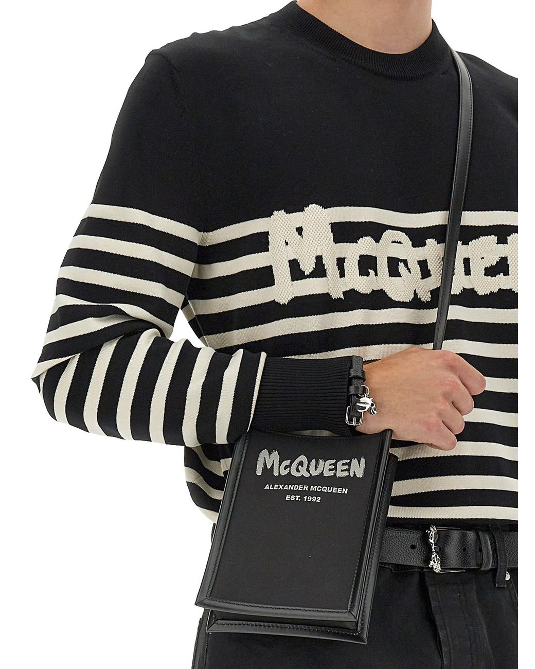Borsa Mini A Tracolla di McQueen in White da Uomo