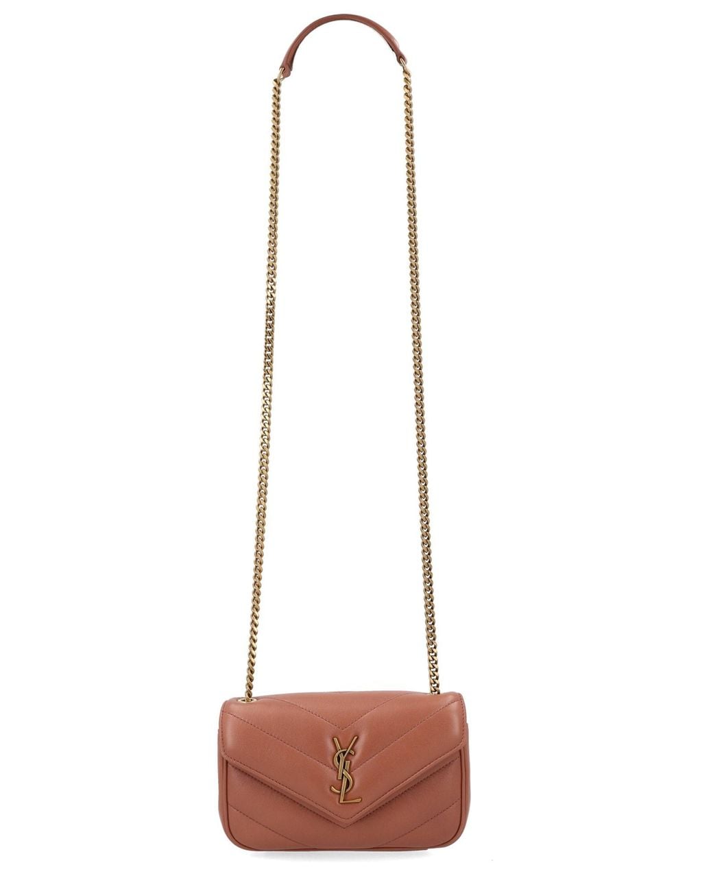 Saint Laurent White Borsa "Loulou" Mini