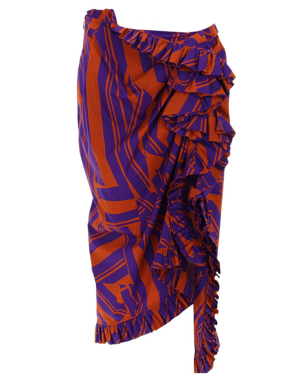 Dries Van Noten Red Midi Skirt Sina