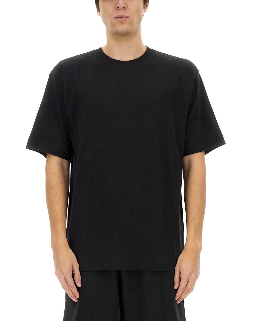 Dries Van Noten Black Cotton Tshirt for men