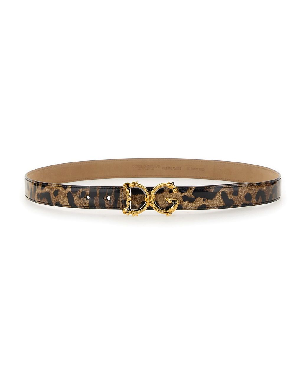 Dolce & Gabbana White Leather Belt 0.79 Height For
