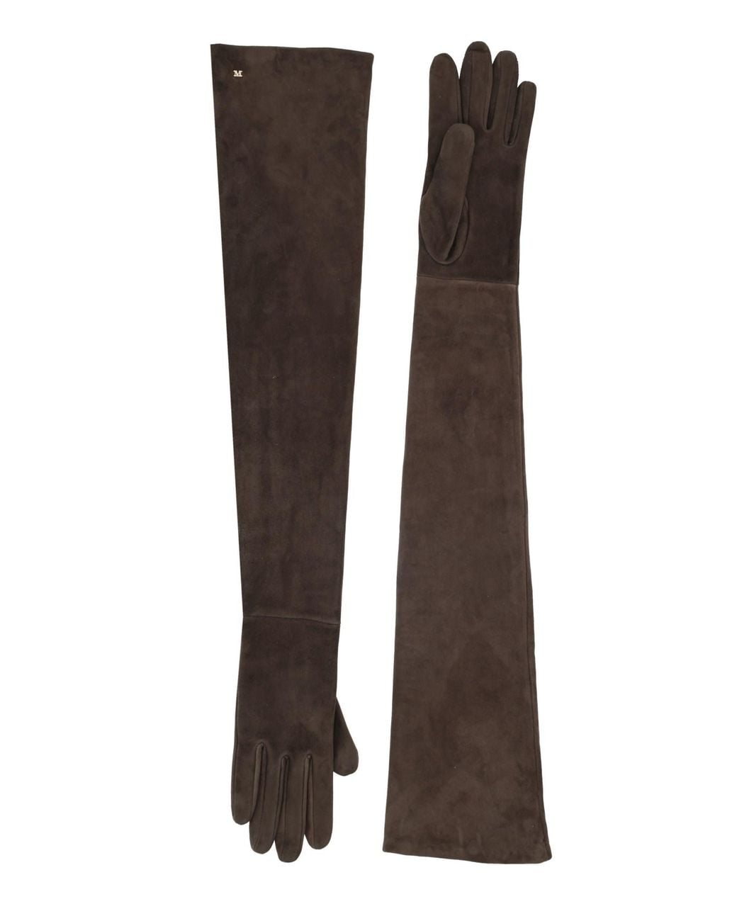 Max Mara Brown Guanti Lunghi