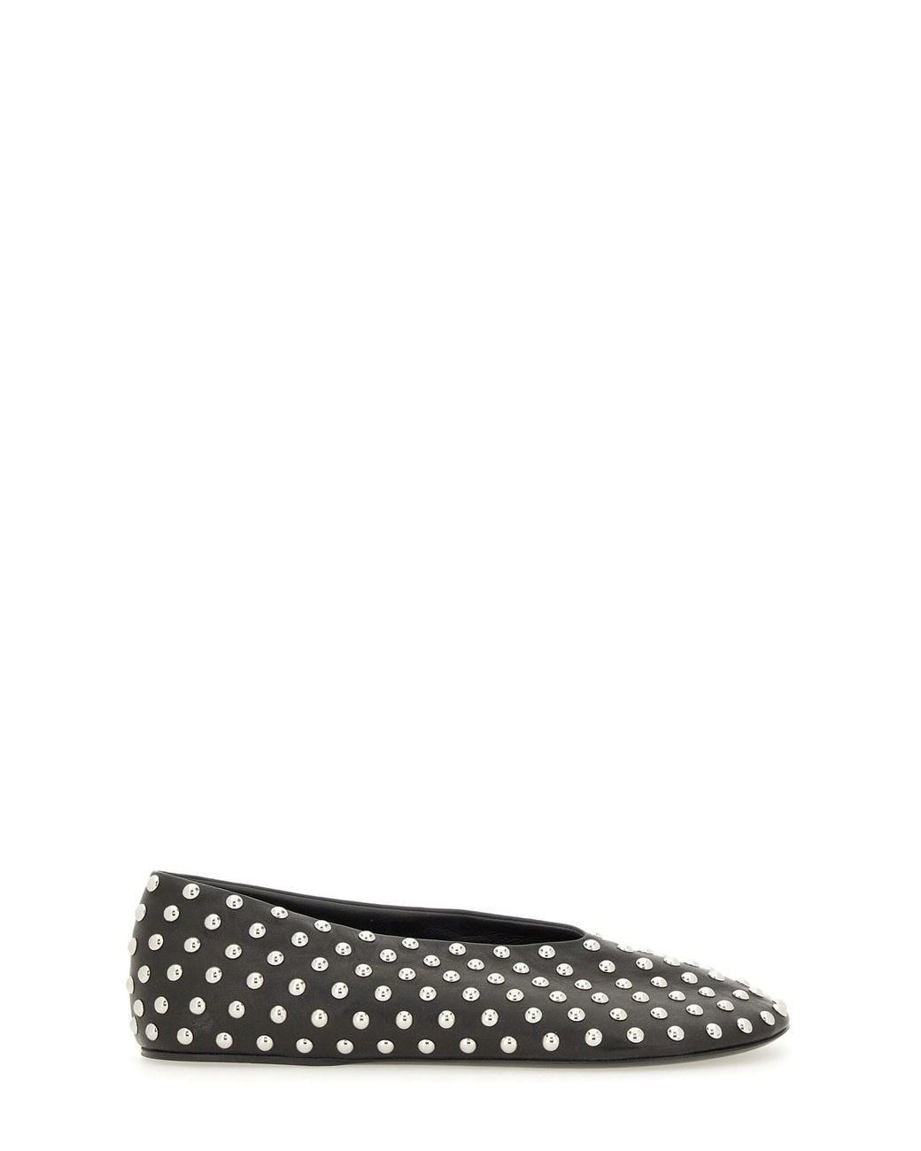 Jil Sander White Nappa Ballerina Flats