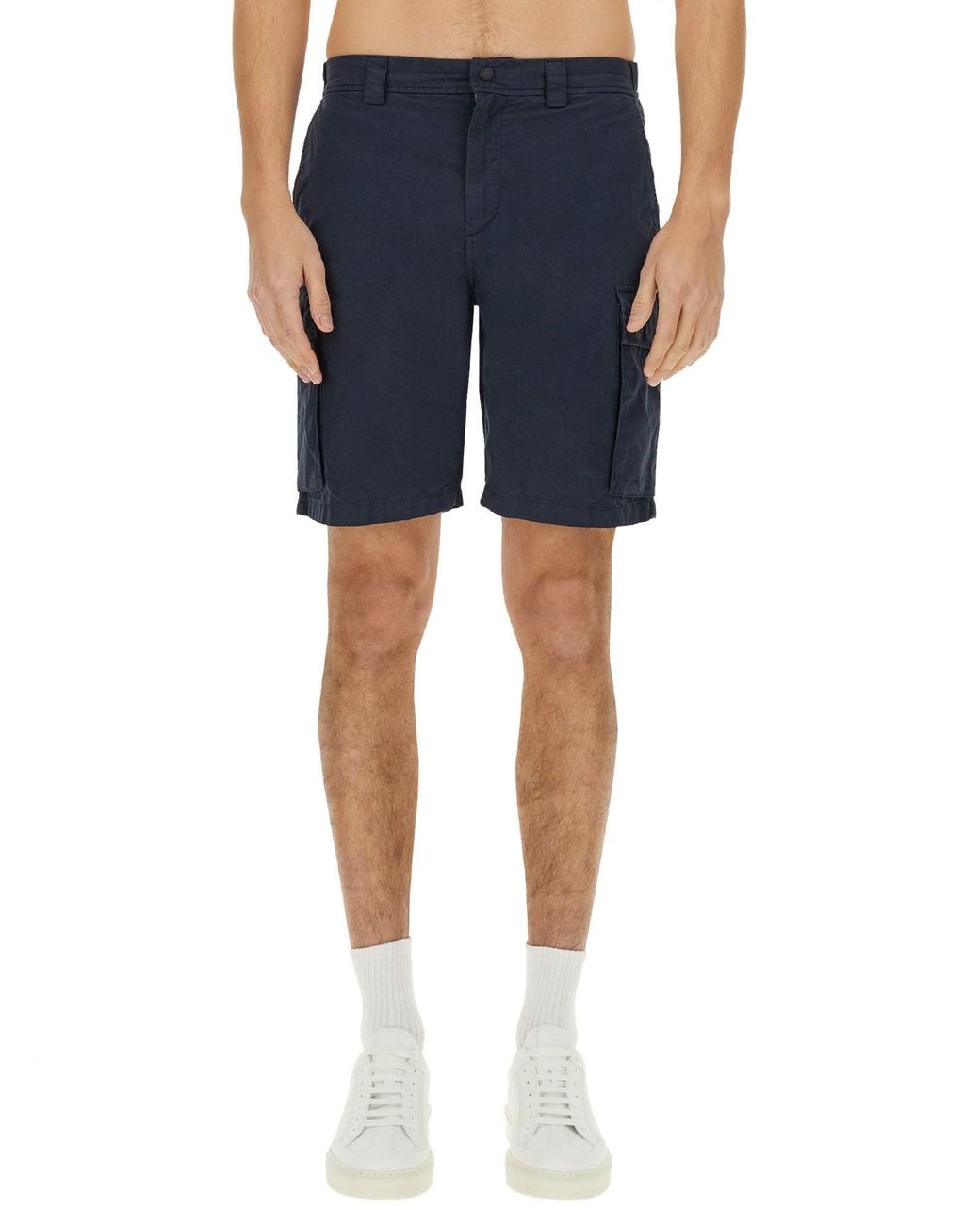 Woolrich Blue Cargo Shorts for men