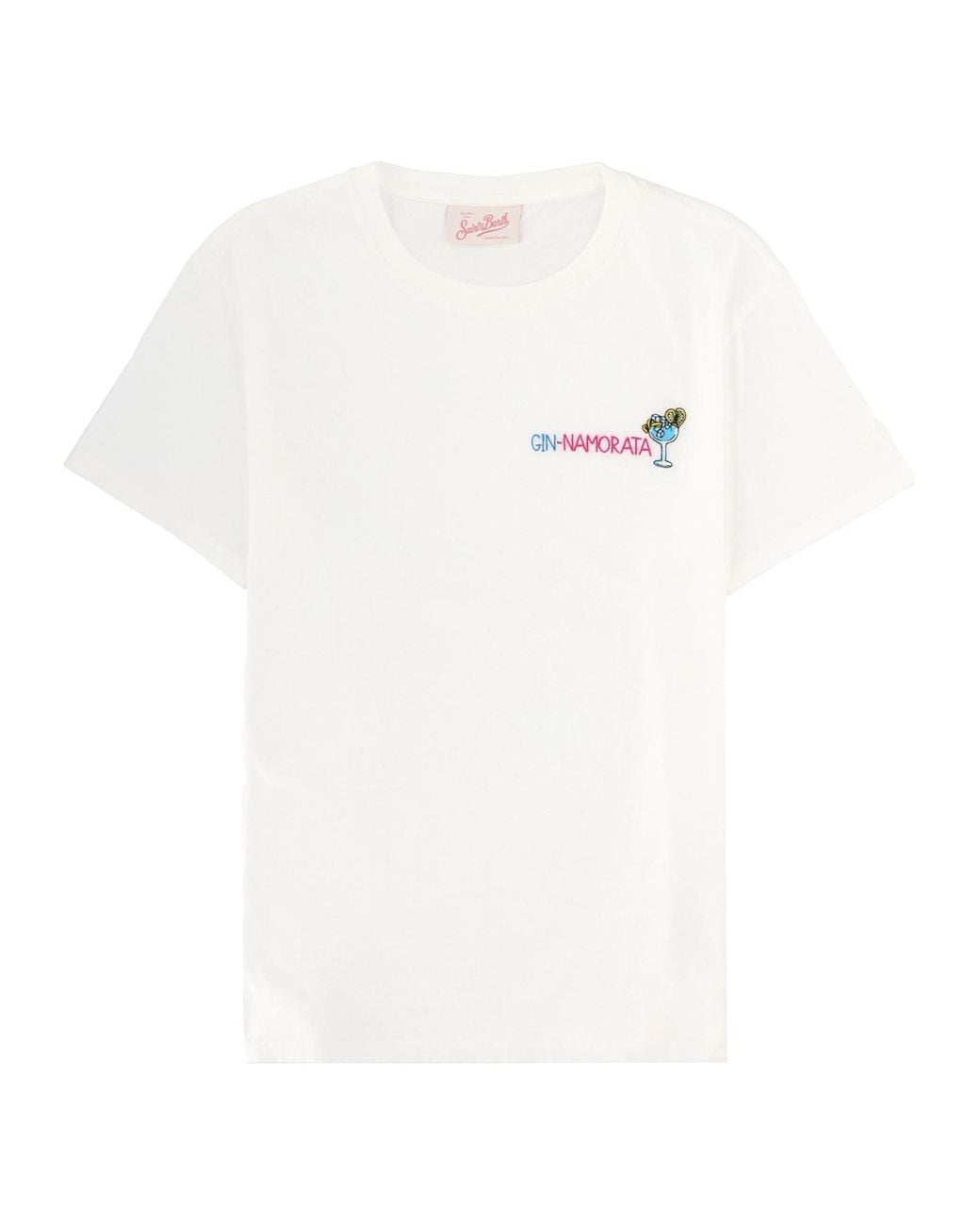 Mc2 Saint Barth White Mini Cotton T-Shirt For