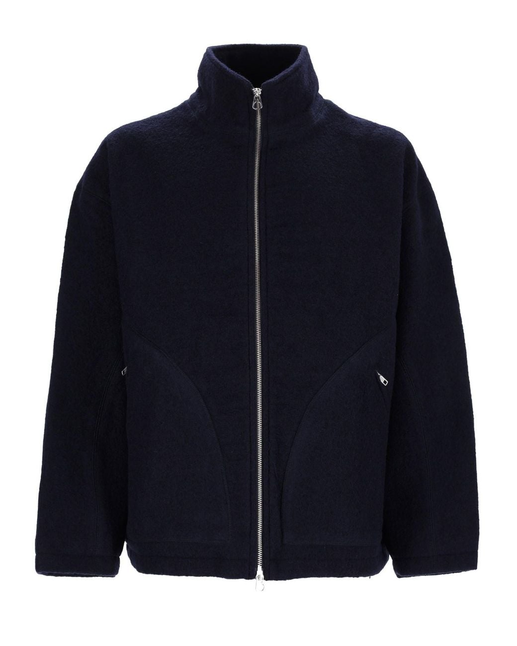 YMC Blue Giacca "Aaron" Con Zip for men