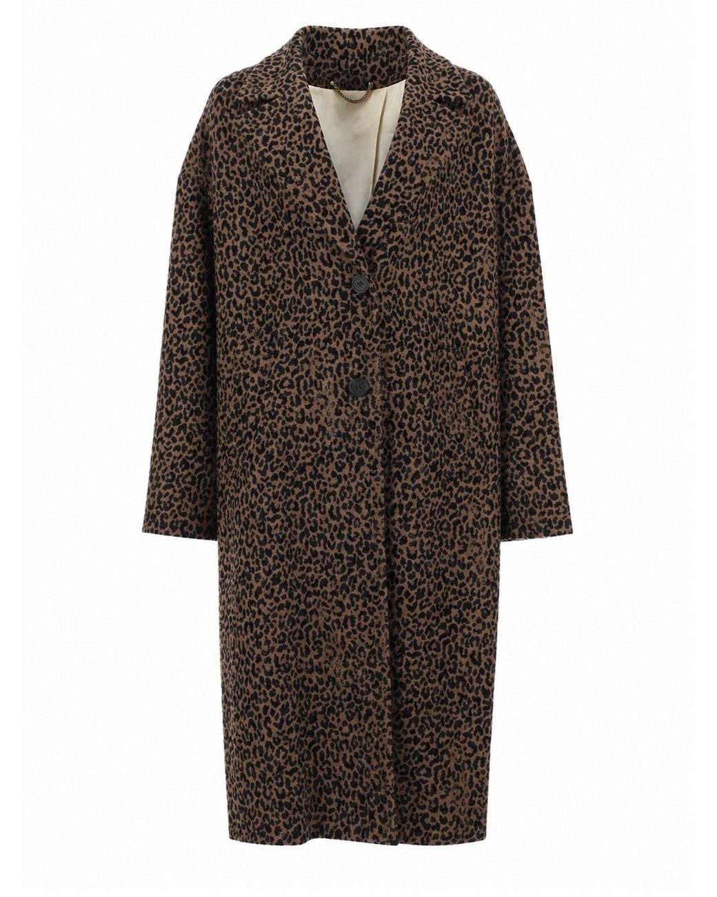 Golden Goose Deluxe Brand Brown Cappotto Monopetto Cocoon
