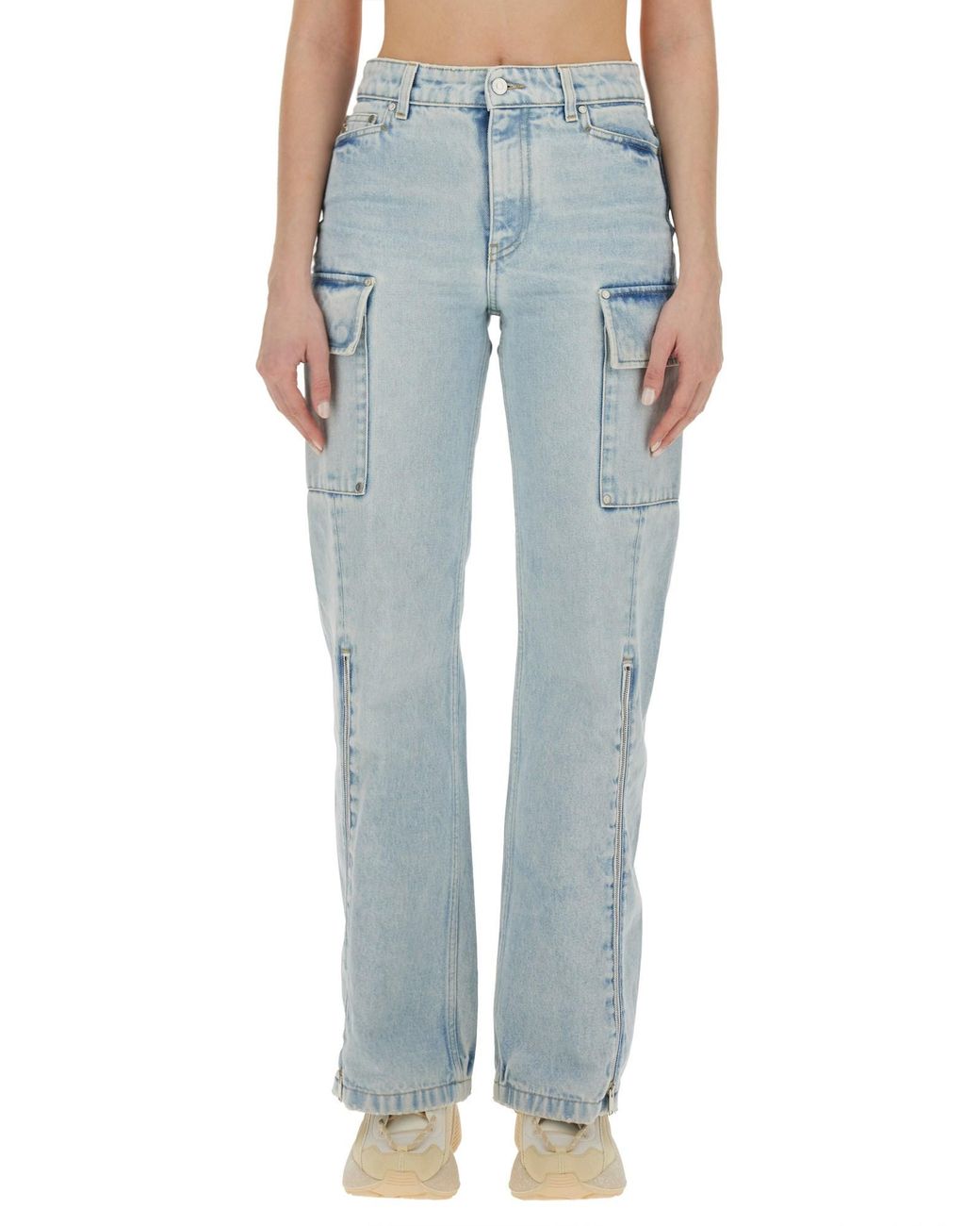 Stella McCartney Blue Cargo Jeans Size 27 For