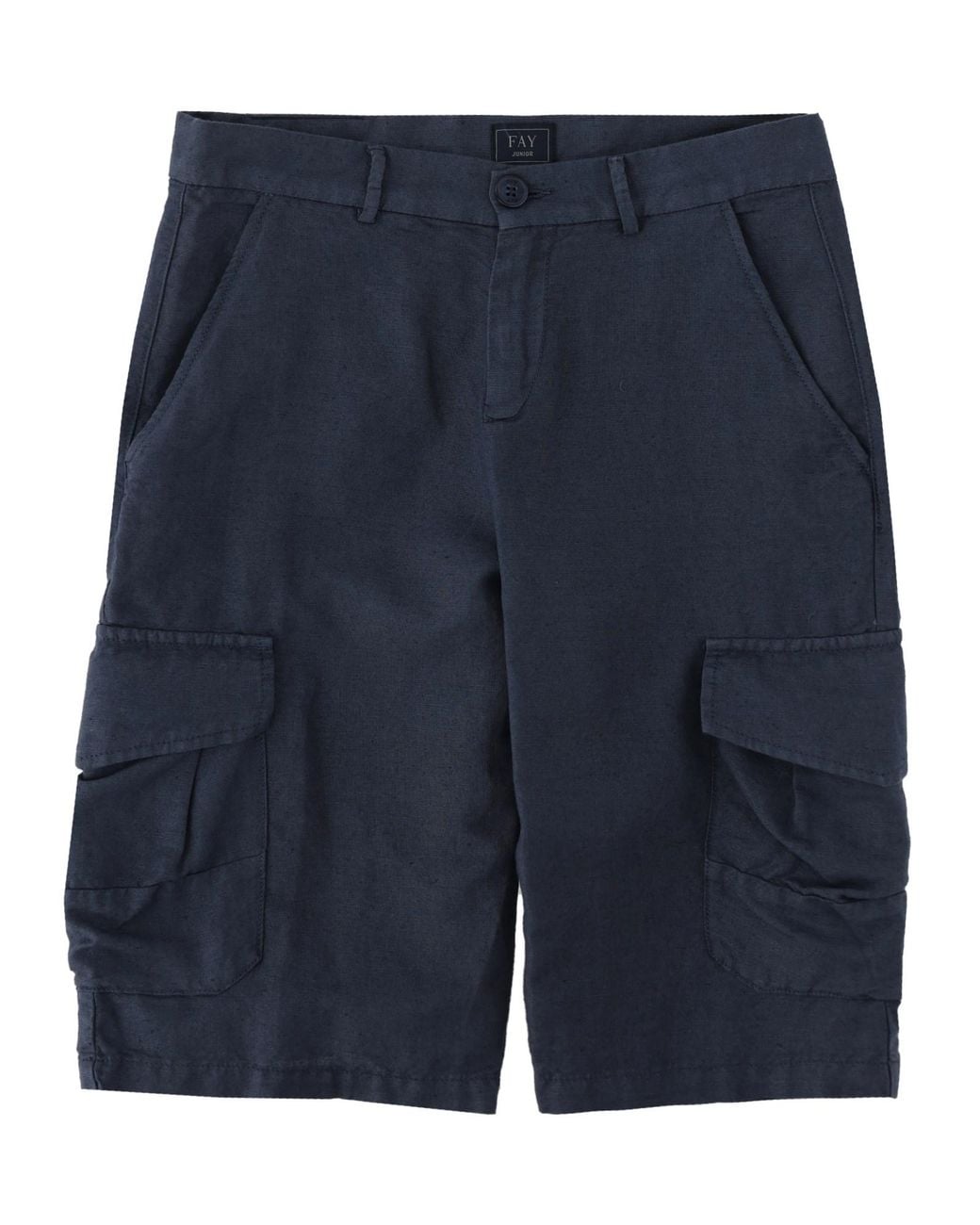 Fay Blue Woven Bermuda Shorts