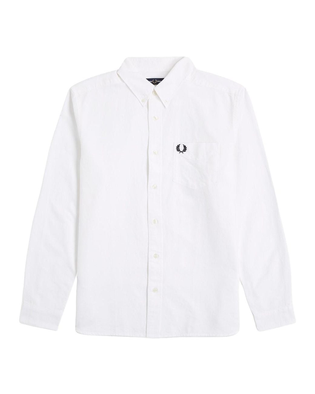 Fred Perry White Camicia Con Logo for men
