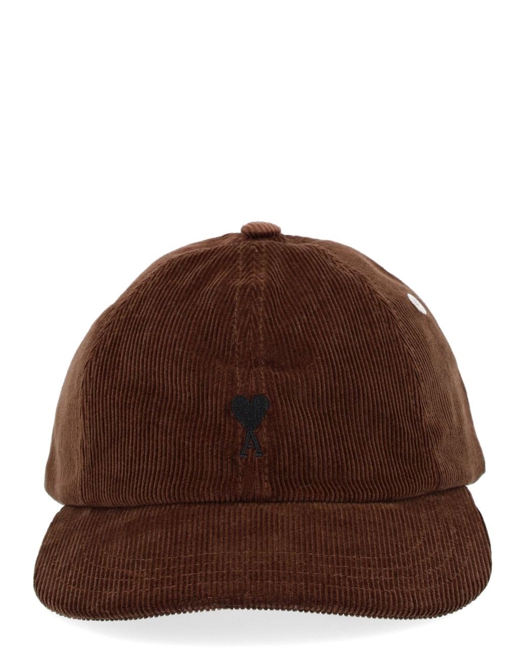AMI Brown Cappello Da Baseball Con Logo Ami De Coeur