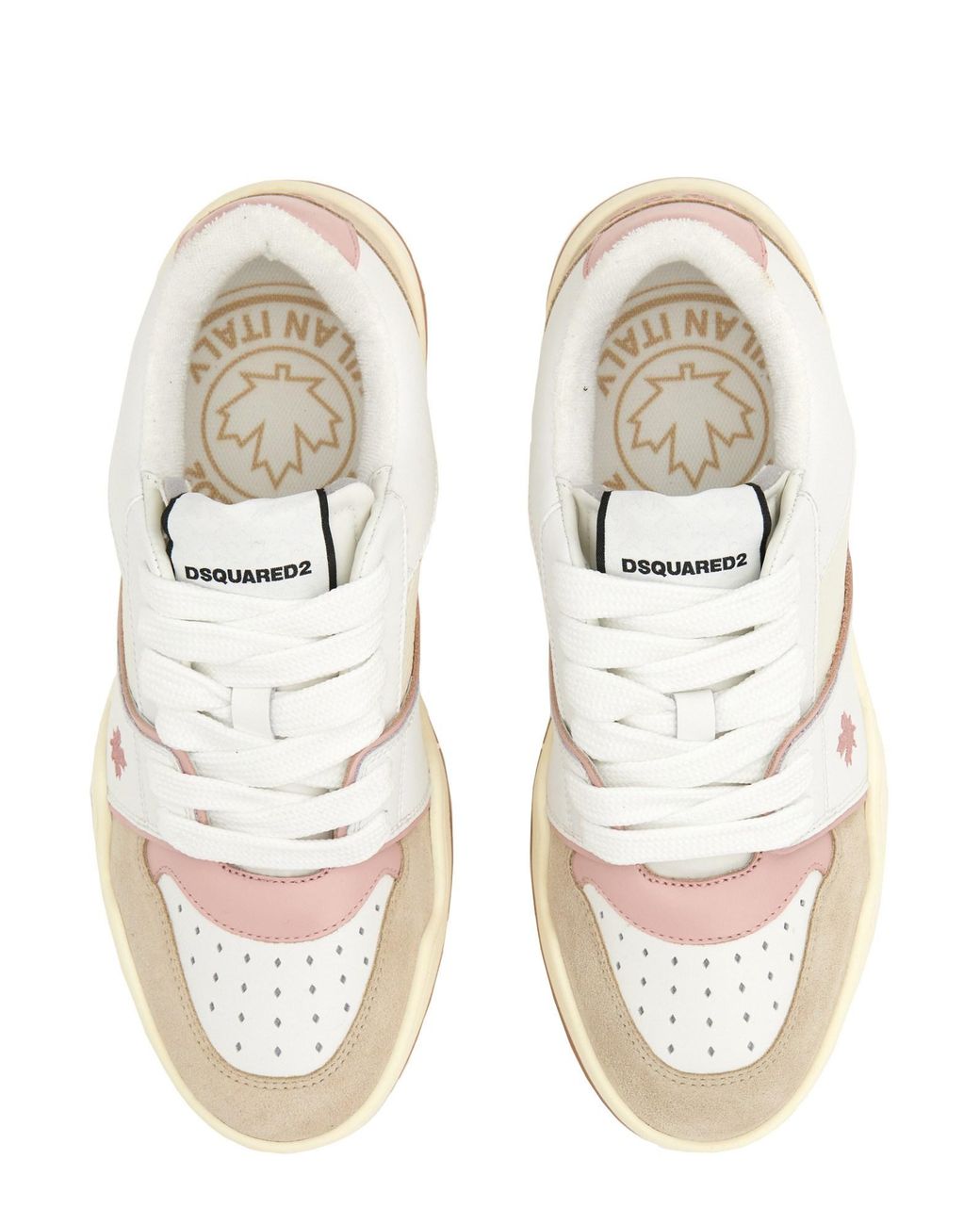 Sneaker Con Logo di DSquared² in White