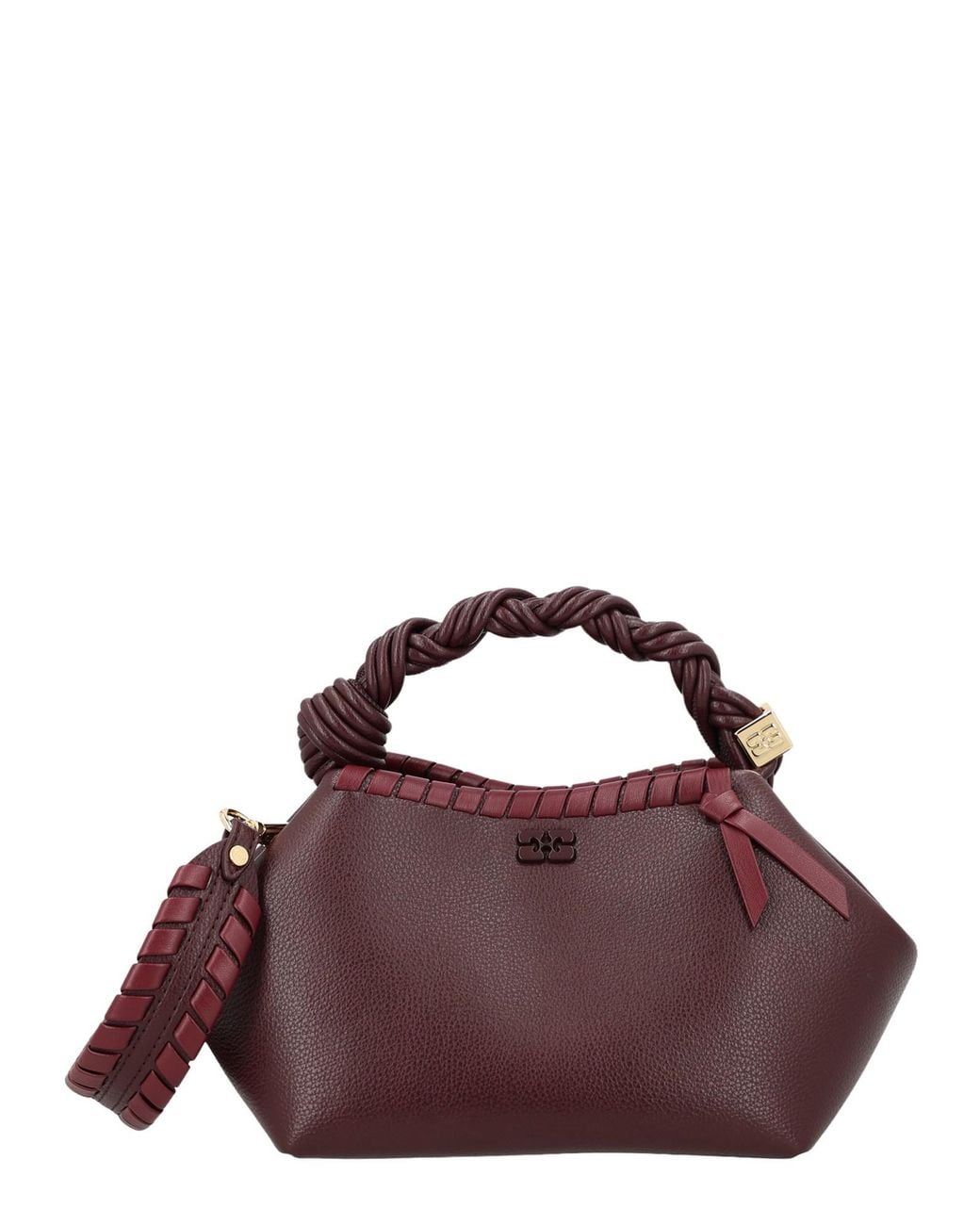 Ganni Purple Borsa "Bou Tressé" Small