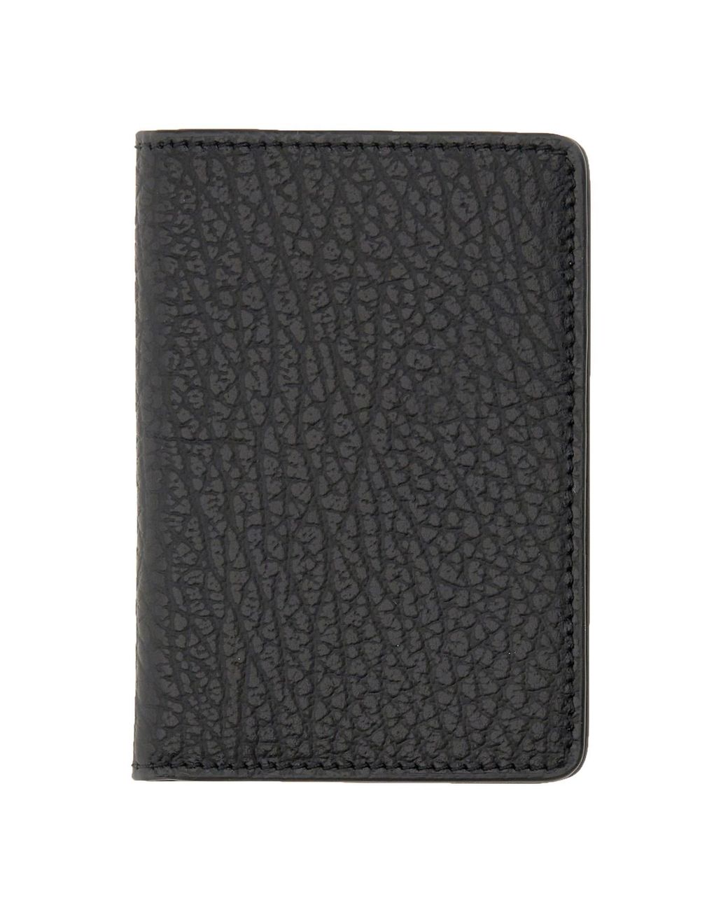 Maison Margiela Black Portacarte Bifold "Four Stitches"