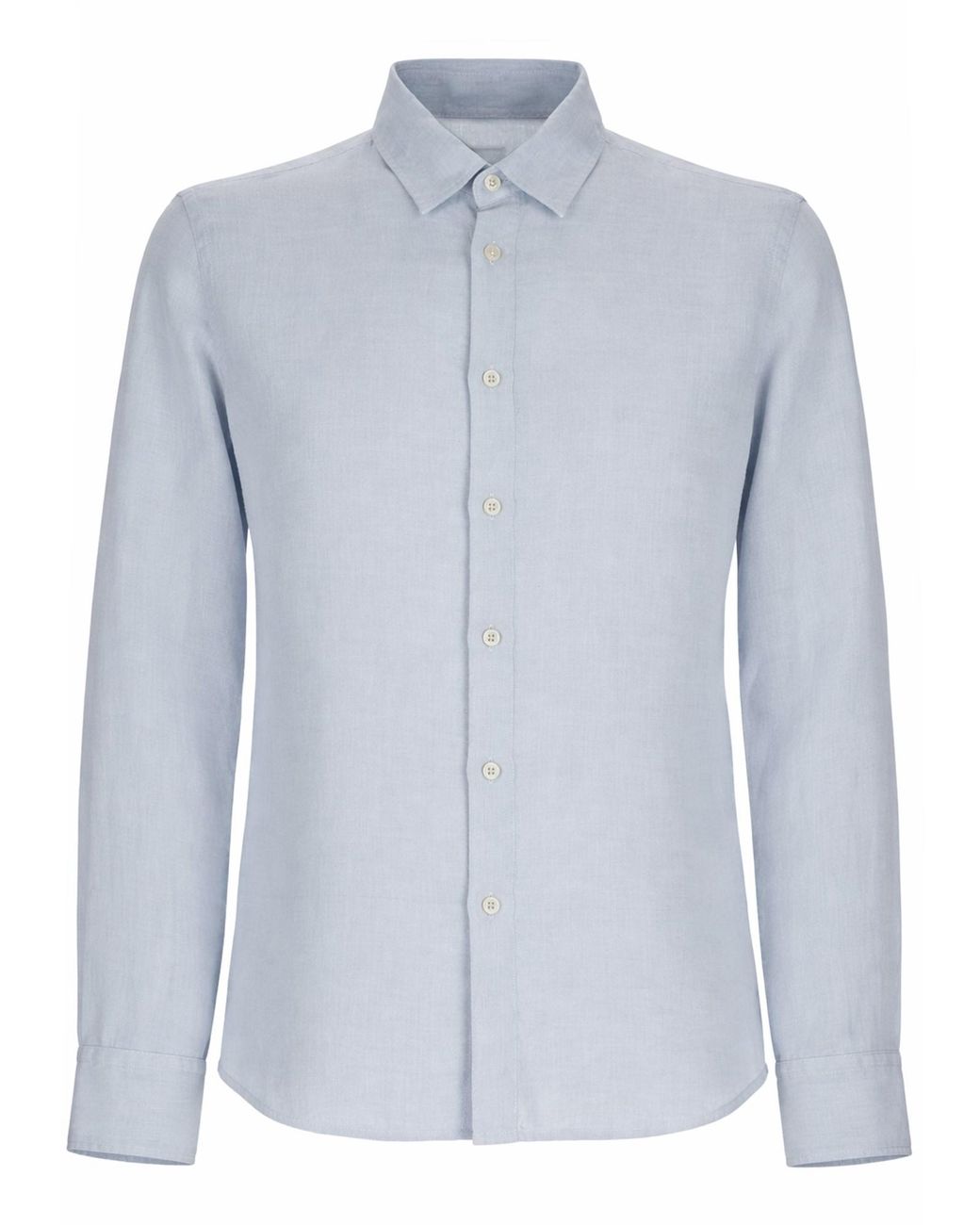120% Lino Blue Camicia for men