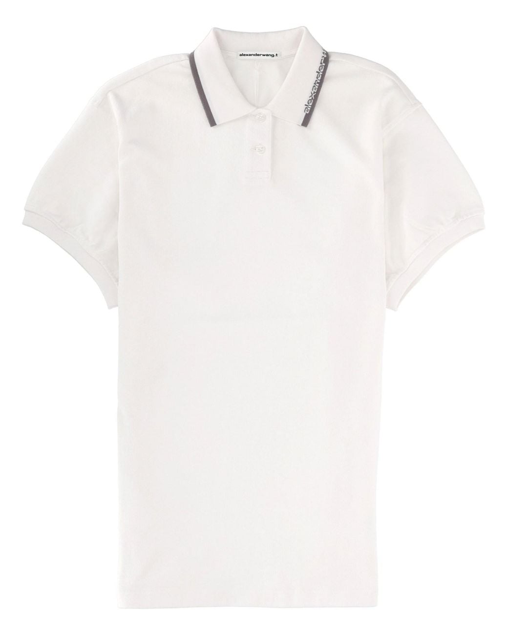 T By Alexander Wang White Miniabito Polo