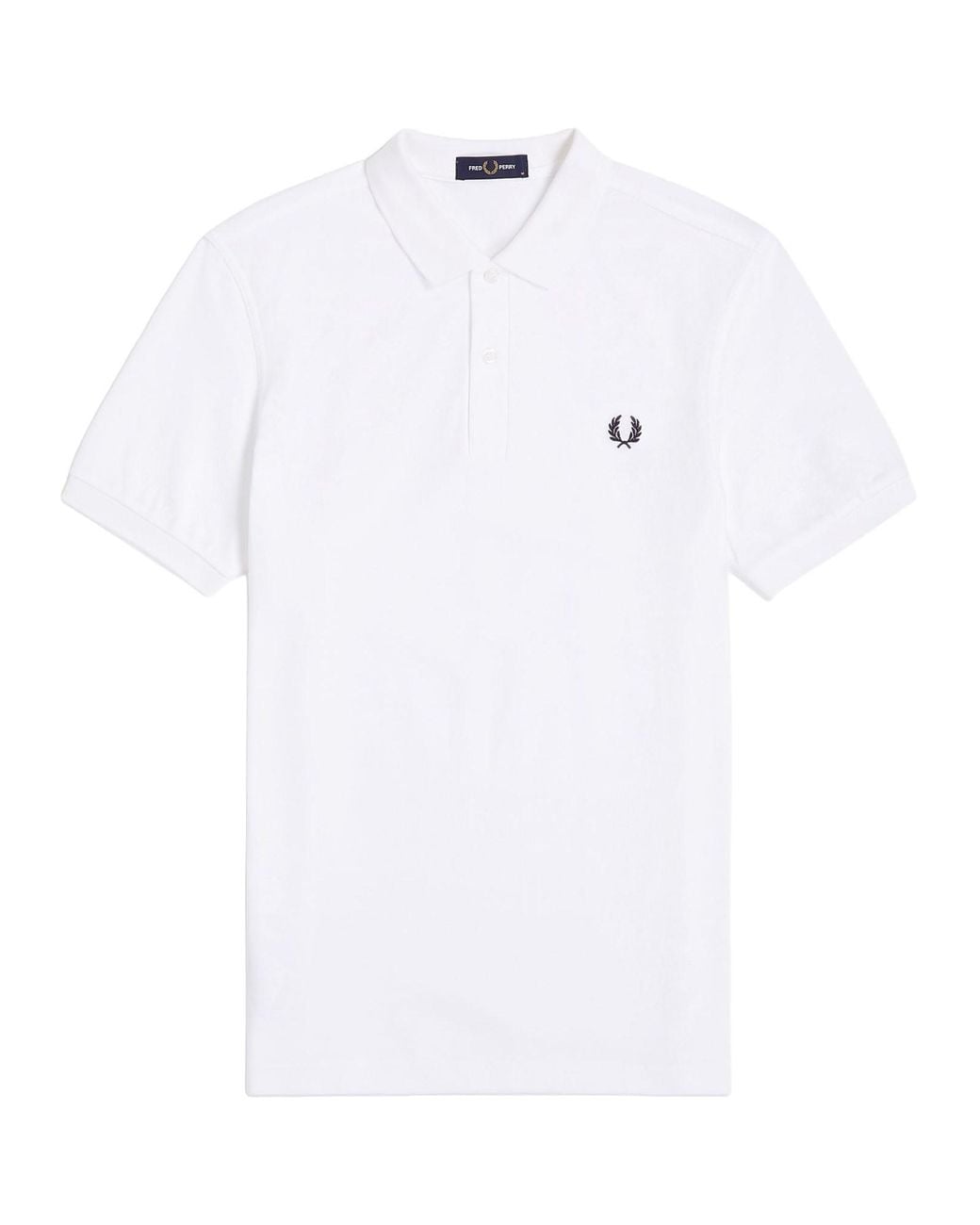 Fred Perry White Polo Con Logo for men