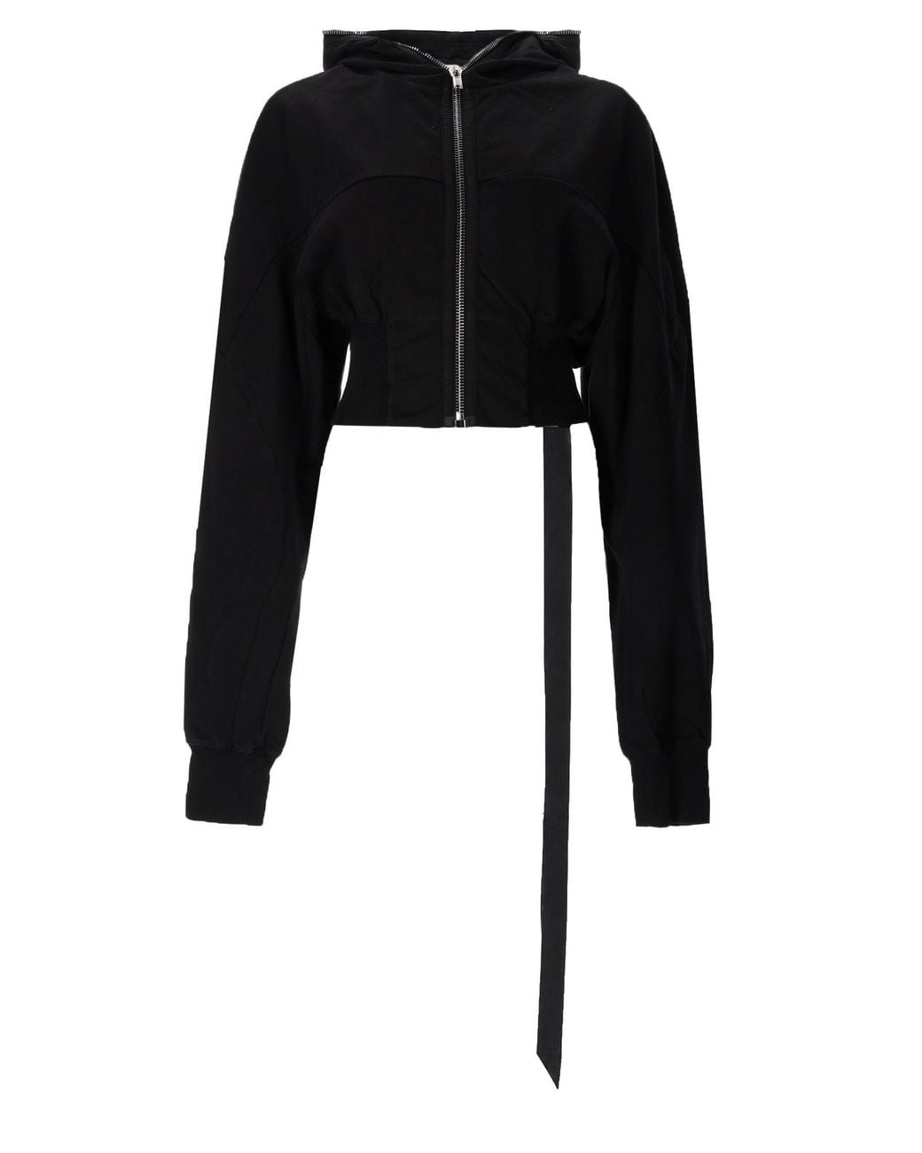 Rick Owens Black Felpa "Collage Gimp"