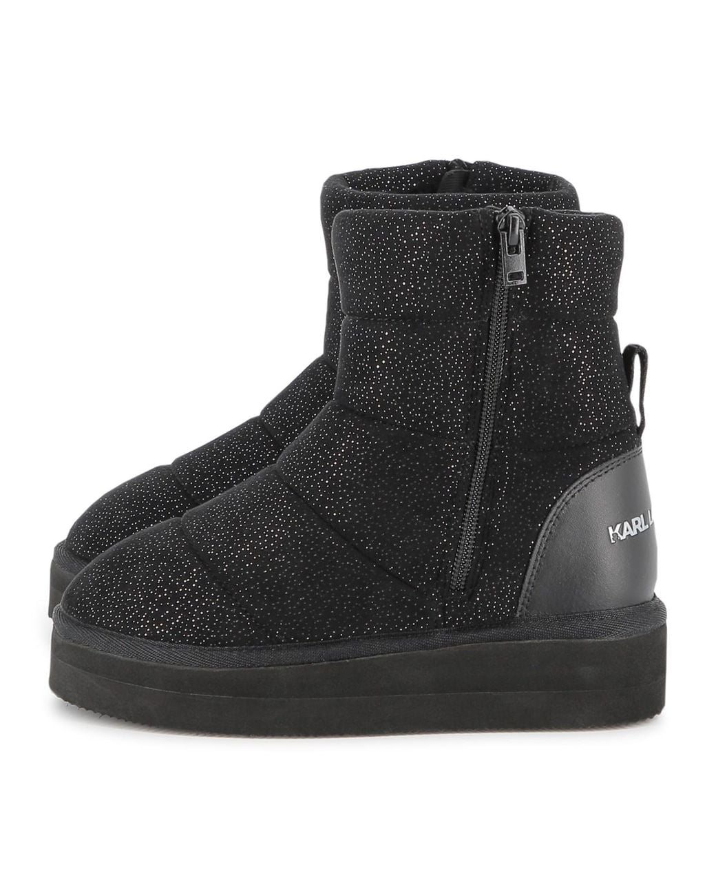 Karl Lagerfeld Black Boots "Moonboots"