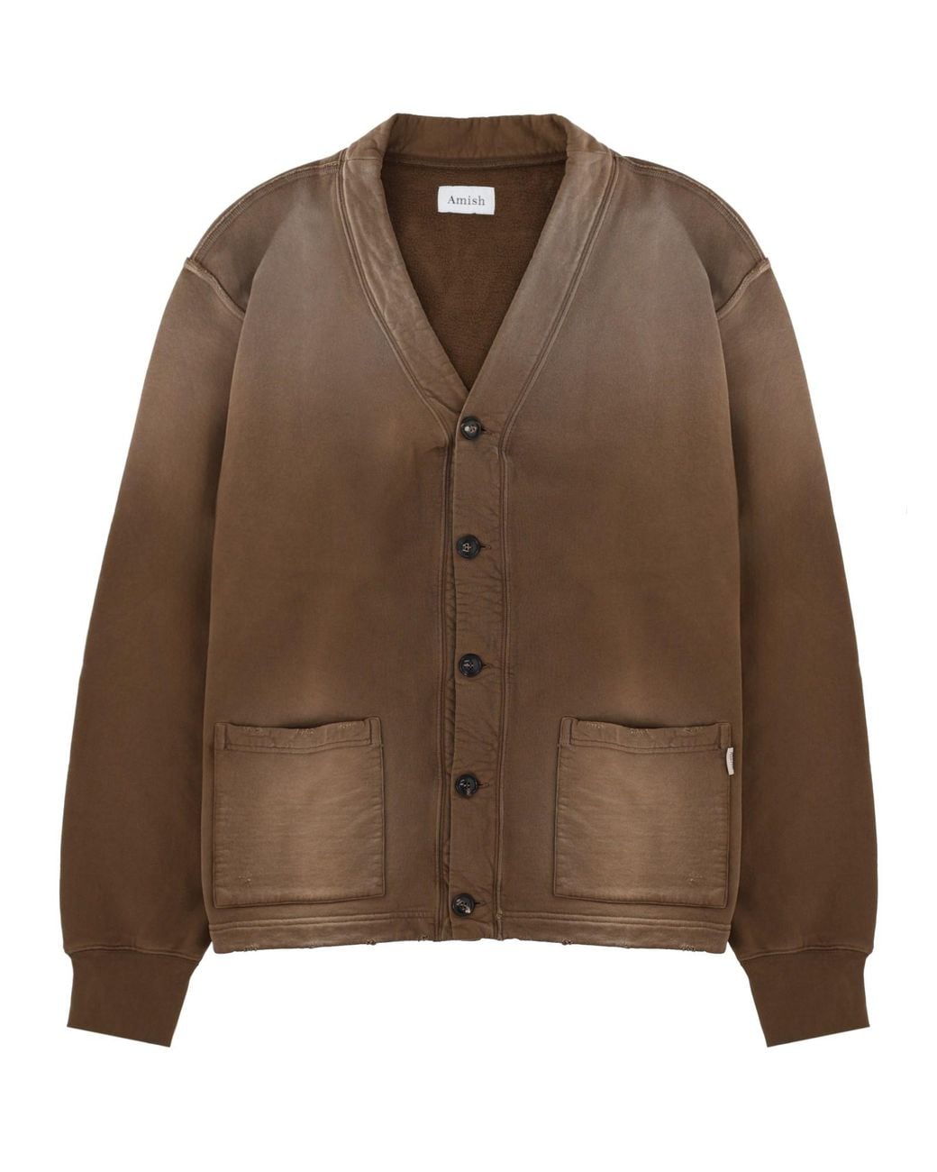 AMISH Brown Cardigan for men