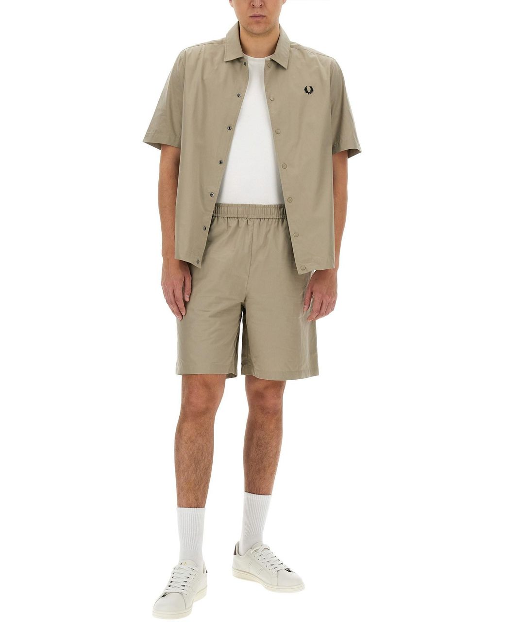 Bermuda di Fred Perry in Natural da Uomo