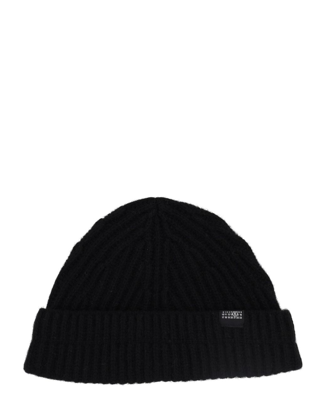 MM6 by Maison Margiela Black Berretto "Beanie"
