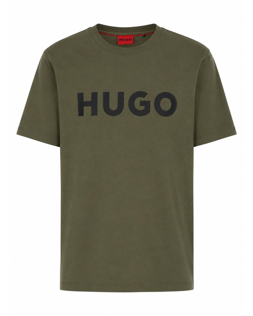 HUGO Green Basic Tee With Vibrant Design for men