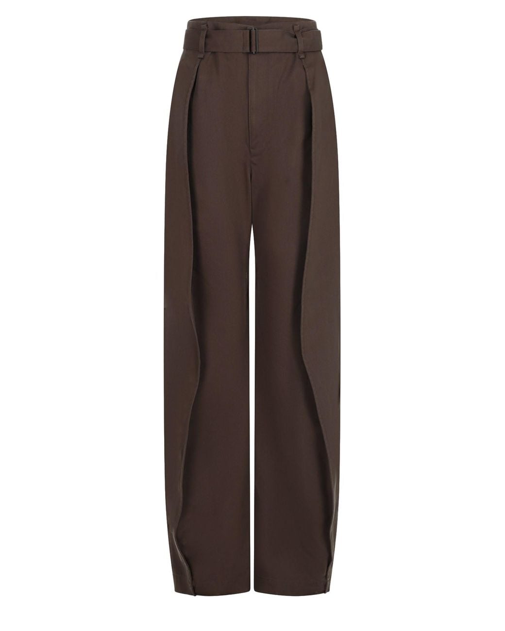Lemaire Brown Pantalone Barrel