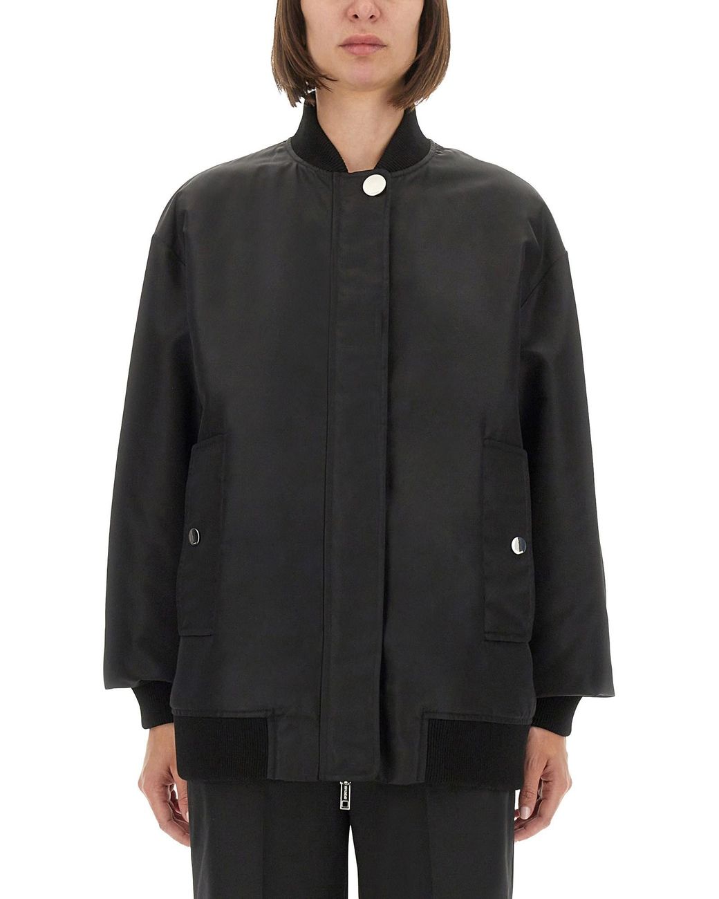 Sportmax Black Max Mara Zebu Bomber Jacket