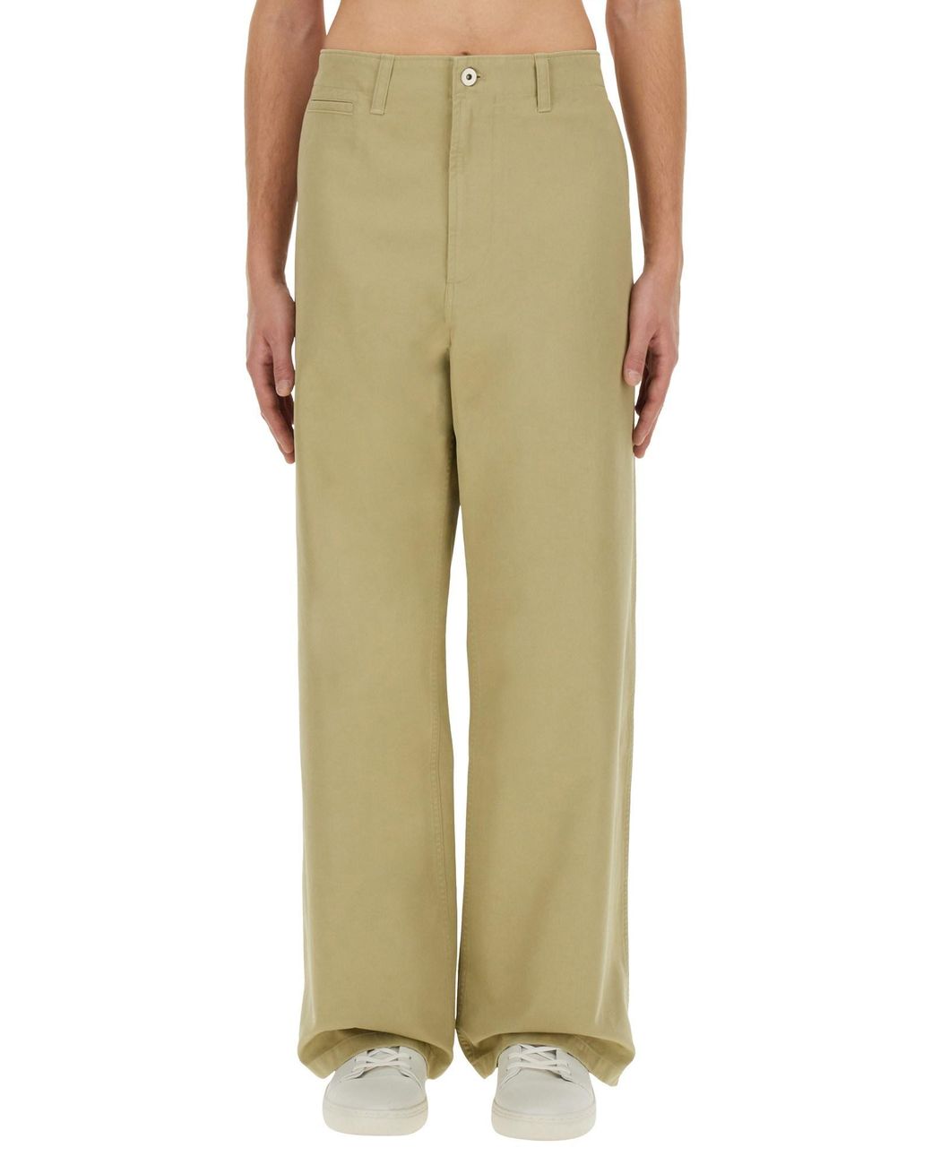 Burberry Green Wide Trousers for men